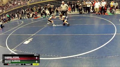 56 lbs Cons. Semi - Gabriel Myers, LV Bear Wrestling Club vs Rocko Oldroyd, WESTLAKE