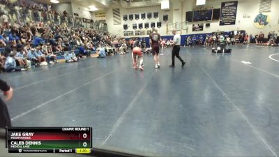 135 lbs Champ. Round 1 - Caleb Dennis, Medical Lake vs Jake Gray, Mountainside