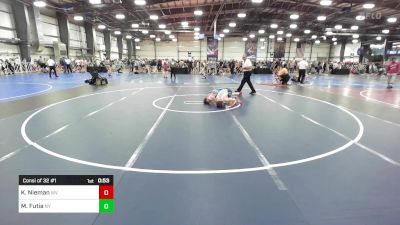 113 lbs Consi Of 32 #1 - Kaden Nieman, WV vs Marco Futia, NY