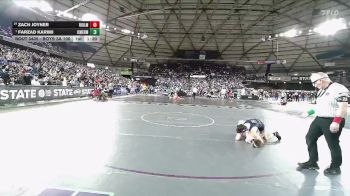 Boys 3A 106 lbs Champ. Round 3 - Farzad Karimi, Kent Meridian vs Zach Joyner, Ridgeline