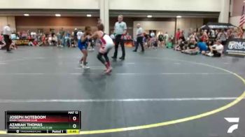 82 lbs Cons. Round 1 - Azariah Thomas, Modern Warrior Wrestling Club vs Joseph Noteboom, Bison Takedown Club
