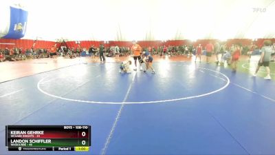 108-110 lbs Round 3 - Keiran Gehrke, WCAABE Knights vs Landon Schiffler, Waska/BBE