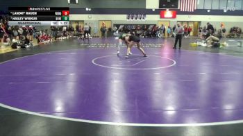 125 lbs Quarterfinal - Hailey Wiskus, Dubuque Hempstead vs Landry Rauen, Western Dubuque