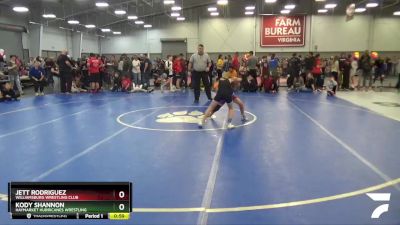 71 lbs Cons. Round 5 - Jett Rodriguez, Williamsburg Wrestling Club vs Kody Shannon, Haymarket Hurricanes Wrestling