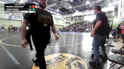 110 lbs Quarterfinal - Mikaela Mobassery, Palisades vs Alexis Tirado, GRANADA HILLS