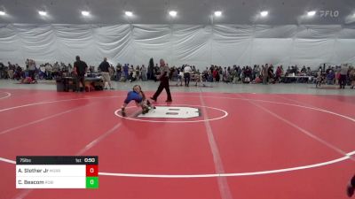 75 lbs Quarterfinal - Adam Slother Jr, Morrisdale vs Colten Beacom, Robinson