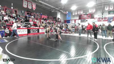 70-73 lbs Rr Rnd 1 - Layla McClain, Verdigris Youth Wrestling vs Savannah Hale, Jay Wrestling Club