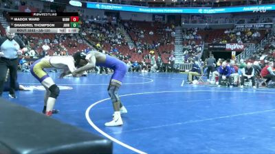 3A-120 lbs Cons. Round 2 - Shandrel Thompson, Johnston vs Madox Ward, Norwalk