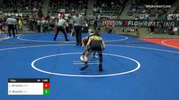 70 lbs Prelims - Julian Orrantia, Garden City WC vs Dominic Bozanic, Daniel Cormier Wrestling