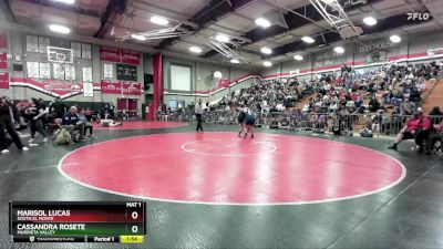 170 lbs Champ. Round 2 - Cassandra Rosete, Murrieta Valley vs MARISOL LUCAS, South El Monte