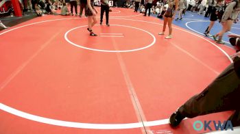 100 lbs Rr Rnd 5 - Marli Arbona, Ponca City vs Kenzie Vaughn, Texans Wrestling Club