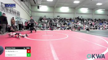 43 lbs Quarterfinal - Ross Richards, Roland Youth League Wrestling vs Jett Hamm, Pocola Youth Wrestling