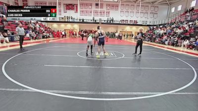 150 lbs Semifinals (8 Team) - Charles Perrin, Delaware Military Academy vs Luis Hicks, Indian River H S