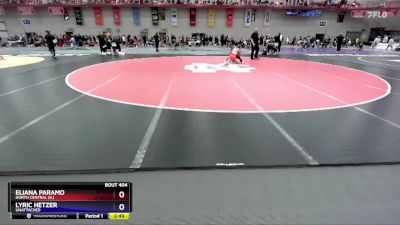 117 B Quarterfinal - Eliana Paramo, North Central (IL) vs Lyric Hetzer, UNATTACHED