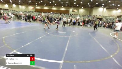 101 lbs 3rd Place - Maliya Halpin, Fighting Squirrels vs Izzy Tamondong, Carson Valley Wildcats