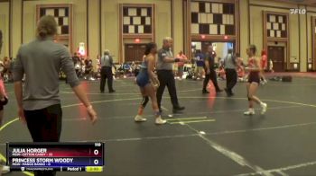 110 lbs Round 3 (10 Team) - Julia Horger, MGW- Cotton Candy vs Princess Storm Woody, MGW- Mango Bango