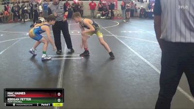 90 lbs Semifinal - Mac Haines, Monroe vs Keegan Fetter, Team Gatchell