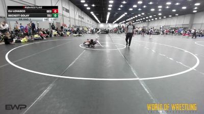 84 lbs Rr Rnd 3 - Eli Lovasco, Untouchables 12U Purple vs Beckett Golay, Tulsa Elite 12U 1