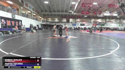 235 lbs Quarterfinal - Isabeau Shalack, Colorado Mesa vs Martha Vizcarra, Baker University