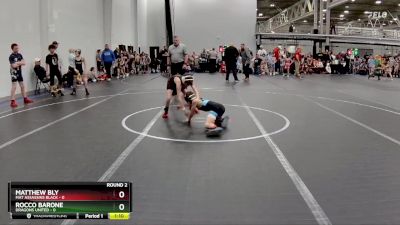 72 lbs Round 2 (4 Team) - Rocco Barone, Dragons United vs Matthew Bly, Mat Assassins Black