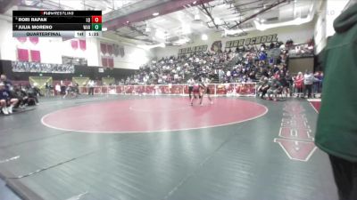 110 lbs Quarterfinal - Rori Rapan, La Quinta/La Quinta vs Julia Moreno, Warren