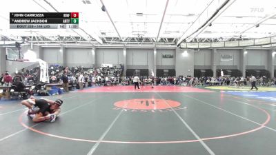 144 lbs Quarterfinal - John Carrozza, Ridgefield vs Andrew Jackson, Amity