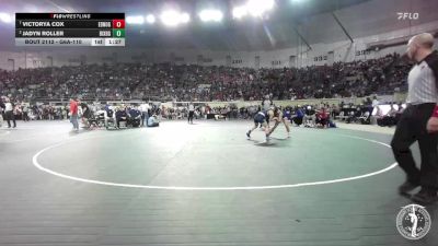 G6A-110 lbs Quarterfinal - Victorya Cox, EDMOND NORTH-Girls vs Jadyn Roller, Bixby-Girls