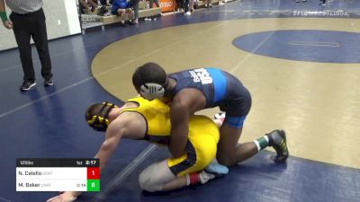 125 lbs Round Of 64 - Nico Calello, Kent State vs Markel Baker, Unattached-George Mason