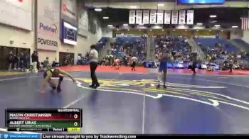 174 lbs Quarterfinal - Albert Urias, CA State University Bakersfield vs Mason Christiansen, Beaver Dam RTC