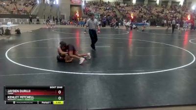 90 lbs Cons. Round 1 - Jayden Duruji, TNWA vs Kenley Mitchell, Warren County Pioneers