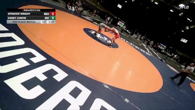 141 lbs 3rd Place Match - Spencer Wright, Western Wyoming Community College vs Kasey Curtis, Unattached