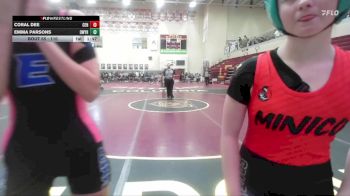 110 lbs Champ. Round 1 - Emma Parsons, Owyhee vs Coral Dee, Centennial