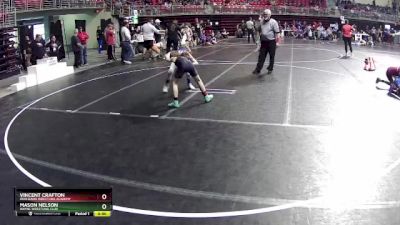 75 lbs Cons. Round 5 - Vincent Crafton, Iron Hawk Wrestling Academy vs Mason Nelson, Wayne Wrestling Club