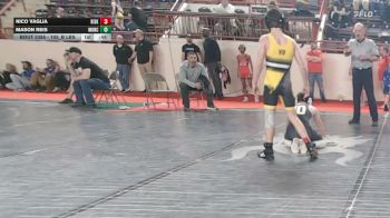 105_B lbs Consolation - Nico Vaglia, Kiski Area vs Mason Reis, Muncy