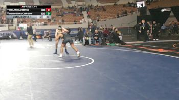 140-D1 Cons. Round 1 - Dylan Martinez, Corona Del Sol High School vs Benjamin Johnson, Boulder Creek High School