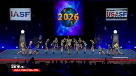 ICE Athletics - Lime Crush [2026 L5 International Open Semis] 2026 The Cheerleading Worlds