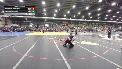 60 lbs Champ. Round 1 - Winston Butcher, Windy City Wrestlers vs Owen Johnson, Gering Wrestling Club