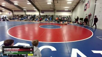 126 lbs Cons. Round 4 - Cameron Sisneros, Thunder Basin High School vs Tanner Freeman, Campbell County