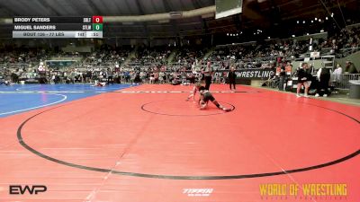 77 lbs Consi Of 8 #1 - Brody Peters, Sebolt Wrestling Academy vs Miguel Sanders, Stl Warriors