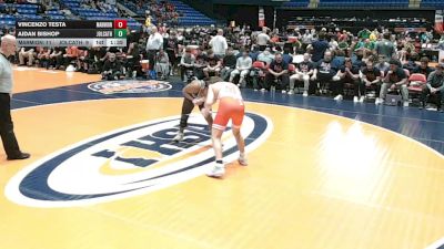 190 lbs Quarterfinals (8 Team) - Aidan Bishop, Joliet (Catholic Academy) vs Vincenzo Testa, Aurora (Marmion Academy)