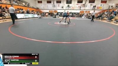 285 lbs Finals (8 Team) - Wyatt Barton, Cody vs Devlyn Cowan, DouglasWY