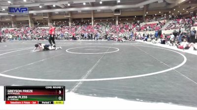 58 lbs Cons. Round 1 - Greyson Frieze, Hutchinson vs Jaxon Pless, El Dorado