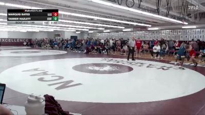 149 lbs Champ. Round 1 - Tanner Hazlett, Central vs Marquis Bates, Iowa Lakes CC