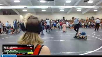 58 lbs Round 4 - Fisher Smouse, Eastside Youth Wrestling vs Jamie Mansfield, Cane Bay Cobras