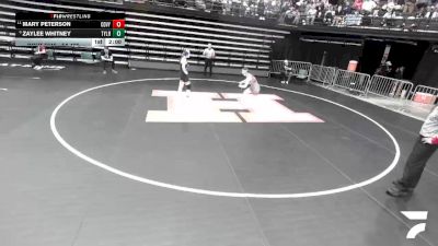 5A 125 lbs Champ. Round 1 - Mary Peterson, Cedar Valley vs Zaylee Whitney, Taylorsville