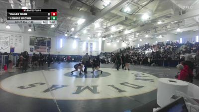 135 lbs Champ. Round 2 - Hailey Ryan, San Clemente vs Lenore Brown, Mission Viejo