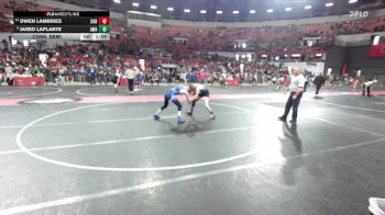 130 lbs Cons. Semi - Owen Lambries, Holmen Viking Wrestling Club vs Jared LaPlante, Askren Wrestling Academy