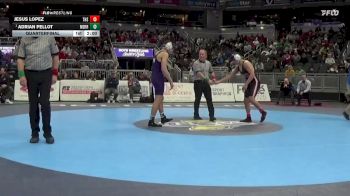 165 lbs Quarterfinal - Adrian Pellot, Merrillville vs Jesus Lopez, Terre Haute South