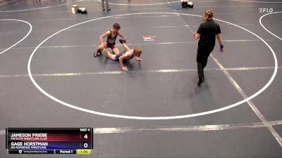 119 lbs Cons. Round 2 - Jameson Priebe, MN Elite Wrestling Club vs Gage Horstman, No Nonsense Wrestling