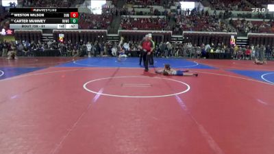 61 lbs Cons. Semi - Carter Mummey, Bearcats Wrestling Club Helena vs Weston Wilson, Kalispell Wrestling Club